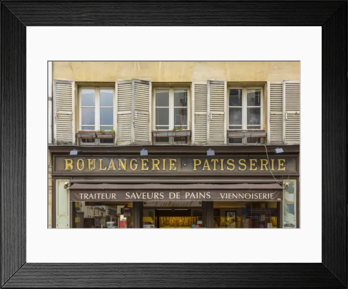 Framed Print : Boulangerie / Patisserie sign, Paris, France Framed Print : Boulangerie / Patisserie sign, Paris, France