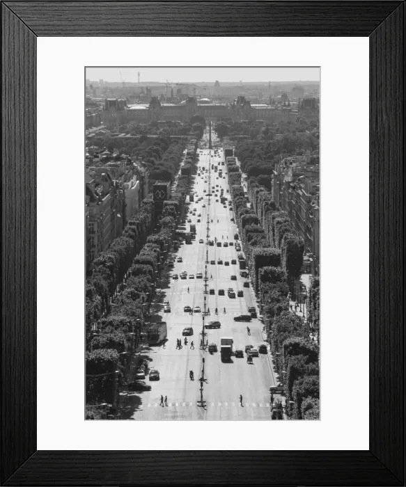 Framed Print : Champs Elysees, Paris, France