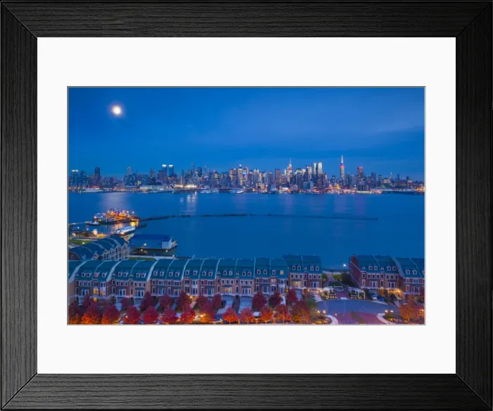 Framed Print : USA, New York, New York City, midtown Manhattan and Empire State Building from Weehawken Framed Print : USA, New York, New York City, midtown Manhattan and Empire State Building from Weehawken