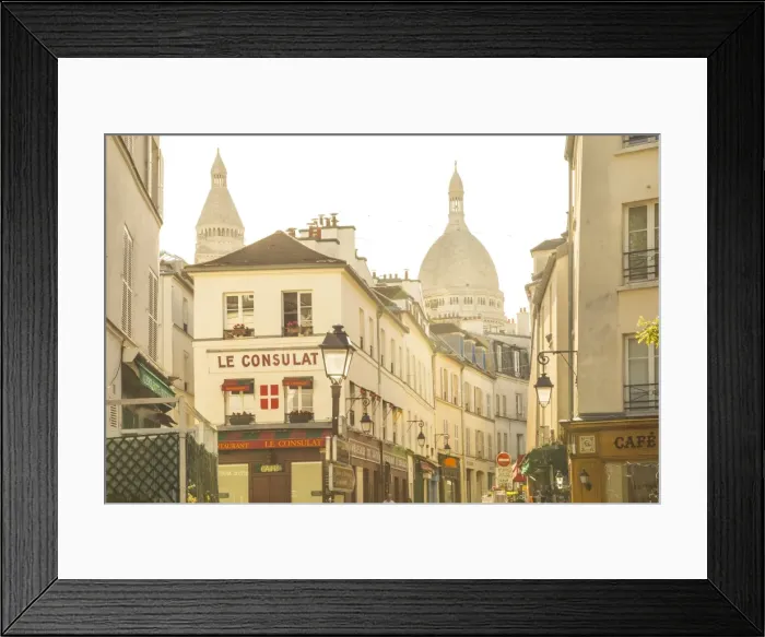 Framed Print : Sacre Coeur, Montmartre, Paris, France