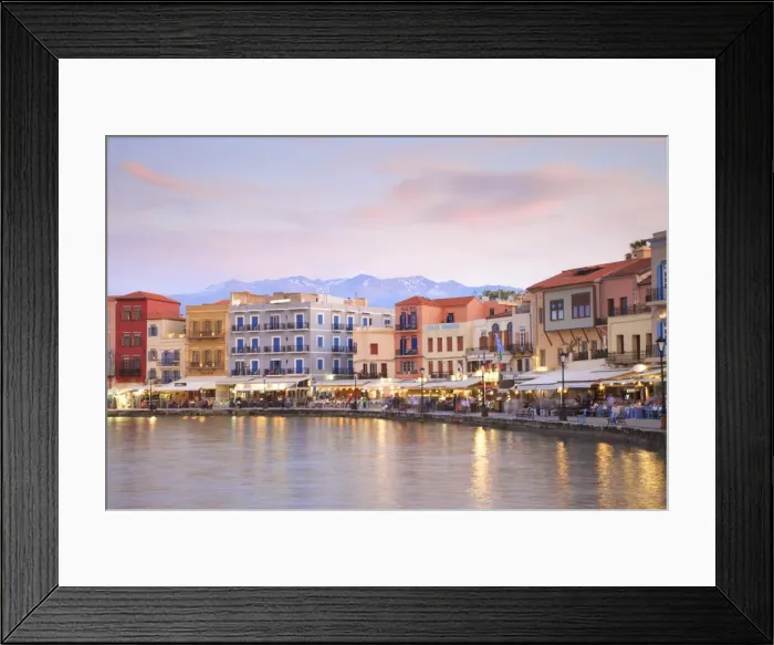 Framed Print : The Venetian Harbour, Chania, Crete, Greek Islands, Greece, Europe Framed Print : The Venetian Harbour, Chania, Crete, Greek Islands, Greece, Europe