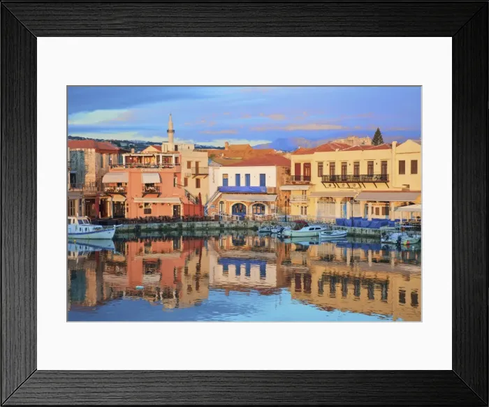 Framed Print : The Harbour at Rethymno, Rethymno, Crete, Greek Islands, Greece, Europe Framed Print : The Harbour at Rethymno, Rethymno, Crete, Greek Islands, Greece, Europe
