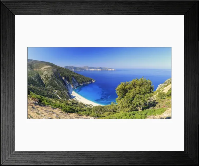 Framed Print : Greece, Ionian Islands, Kefalonia, Myrtos Beach Framed Print : Greece, Ionian Islands, Kefalonia, Myrtos Beach