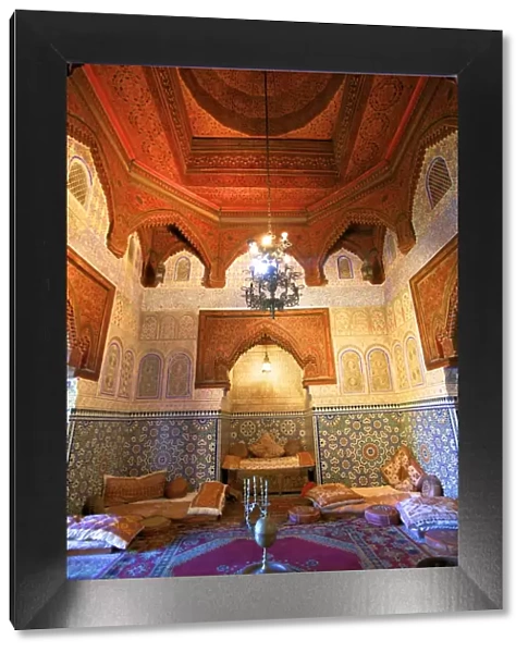 Interior Of Dar Jamai Museum, Meknes, Morocco, North Africa
