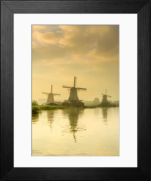 Framed Print : Netherlands, North Holland, Zaandam, Zaanse Schans, left to right The Seeker (De Zoeker) Oilmill Framed Print : Netherlands, North Holland, Zaandam, Zaanse Schans, left to right The Seeker (De Zoeker) Oilmill