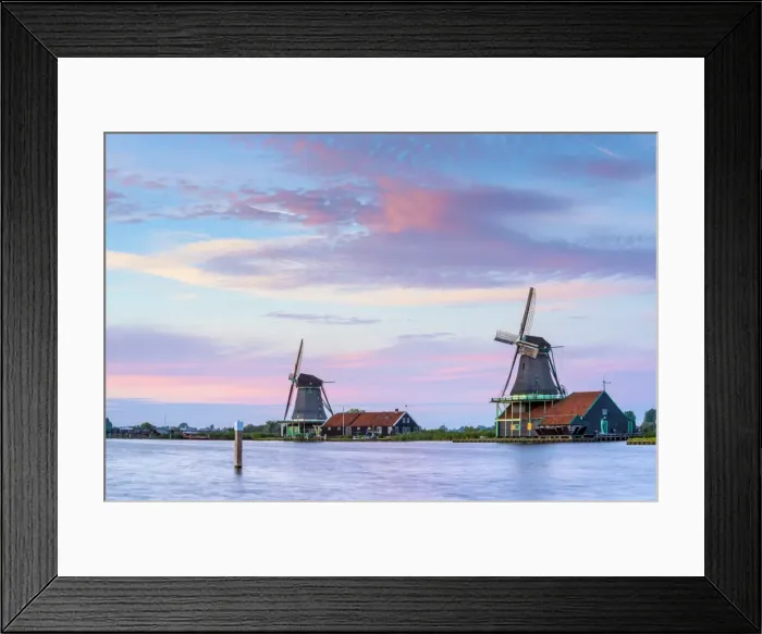 Framed Print : Netherlands, North Holland, Zaandam, Zaanse Schans, The Seeker (De Zoeker) Oilmill and The Cat Framed Print : Netherlands, North Holland, Zaandam, Zaanse Schans, The Seeker (De Zoeker) Oilmill and The Cat