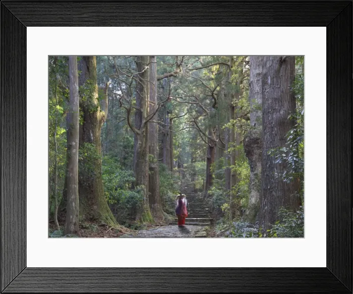 Framed Print : Japan, Wakayama Prefecture, Kumano Kodo Pilgrimage Trail (UNESCO Site), Japanese Framed Print : Japan, Wakayama Prefecture, Kumano Kodo Pilgrimage Trail (UNESCO Site), Japanese