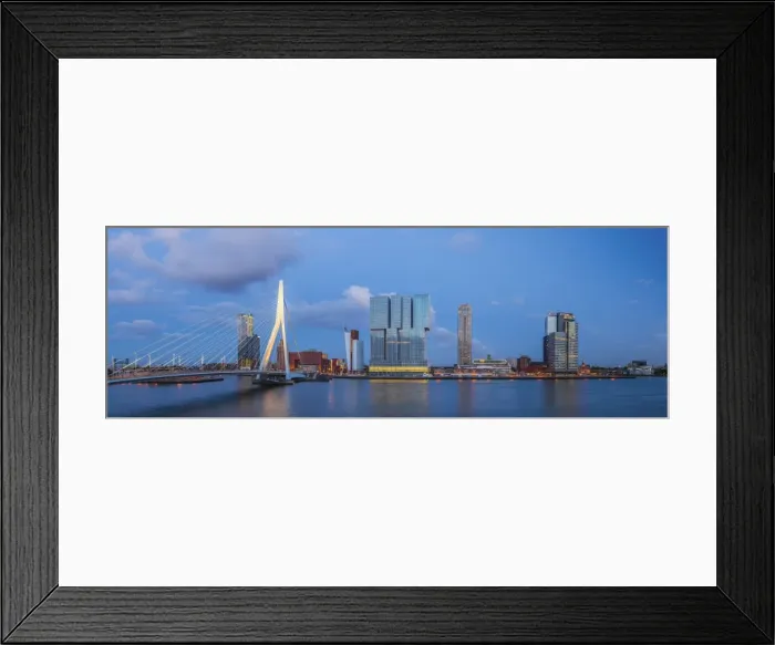 Framed Print : Netherlands, South Holland, Rotterdam, Erasmusbrug, Erasmus Bridge and Wilhelminakade 137 Framed Print : Netherlands, South Holland, Rotterdam, Erasmusbrug, Erasmus Bridge and Wilhelminakade 137