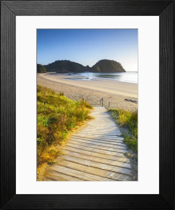 Framed Print : Matapouri Beach at sunrise, Tutukaka Coast, Northland, North Island, New Zealand