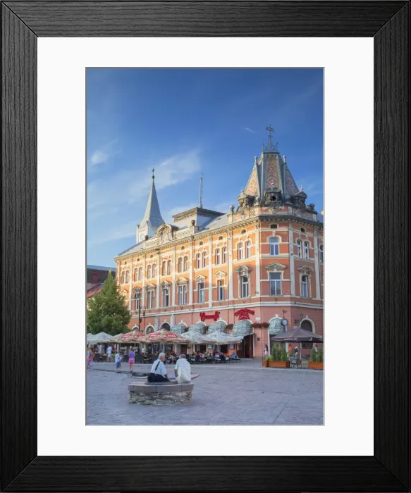 Framed Print : Outdoor cafes in Hlavne Nam (Main Square), Kosice, Kosice Region, Slovakia Framed Print : Outdoor cafes in Hlavne Nam (Main Square), Kosice, Kosice Region, Slovakia