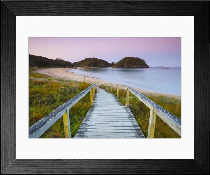 Framed Print : Matapouri Beach at Dusk, Matapouri, Tutukaka Coast, Northland, North Island, New Zealand