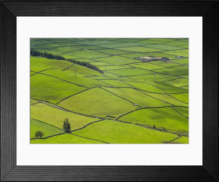 Framed Print : Portugal, Azores, Terceira Island, Serra do Cume of fields, springtime Framed Print : Portugal, Azores, Terceira Island, Serra do Cume of fields, springtime