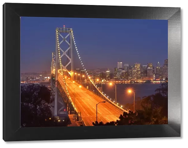 Bay Bridge at dawn, San Francisco, USA