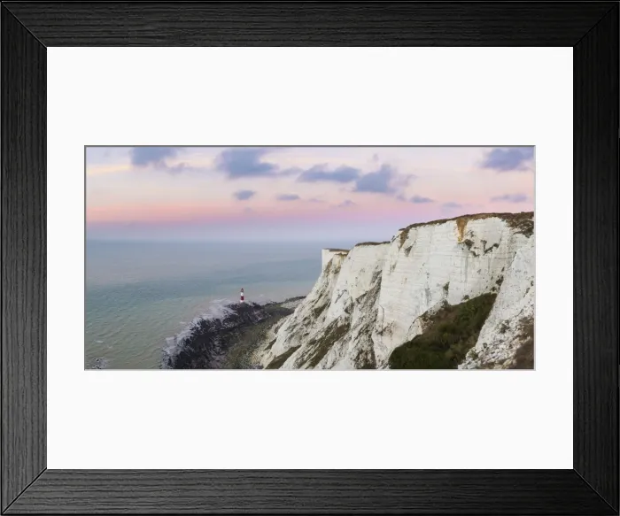 Framed Print : United Kingdom, East Sussex, Eastbourne, Beachy Head lighthouse, Seven Sisters coastline Framed Print : United Kingdom, East Sussex, Eastbourne, Beachy Head lighthouse, Seven Sisters coastline