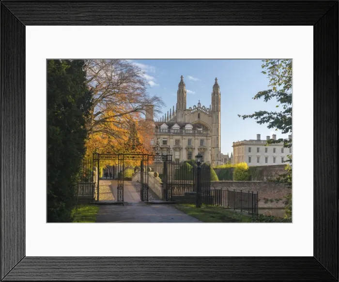Framed Print : UK, England, Cambridge, Clare College and Clare College Bridge over River Cam Framed Print : UK, England, Cambridge, Clare College and Clare College Bridge over River Cam