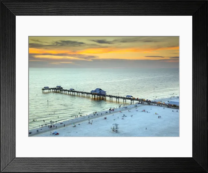 Framed Print : Clearwater Beach, Florida, Gulf Of Mexico, Pier 60, United States Framed Print : Clearwater Beach, Florida, Gulf Of Mexico, Pier 60, United States