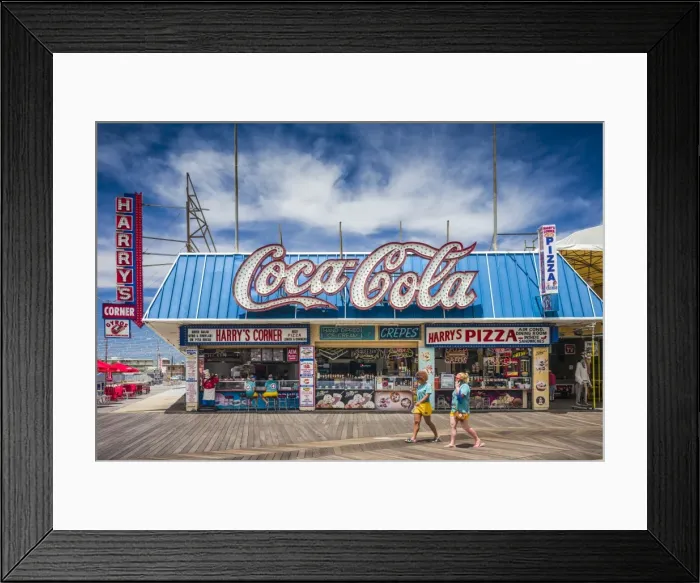 Framed Print : USA, New Jersey, The Jersey Shore, Wildwoods, Wildwoods Beach Boardwalk Framed Print : USA, New Jersey, The Jersey Shore, Wildwoods, Wildwoods Beach Boardwalk