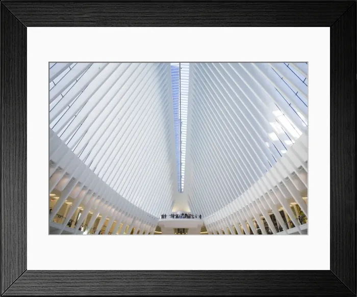 Framed Print : USA, New York, New York City, Lower Manhattan, The Oculus, World Trade Center PATH train station Framed Print : USA, New York, New York City, Lower Manhattan, The Oculus, World Trade Center PATH train station
