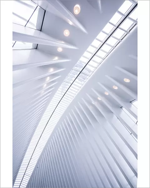 USA, New York, New York City, Lower Manhattan, The Oculus, World Trade Center PATH train station