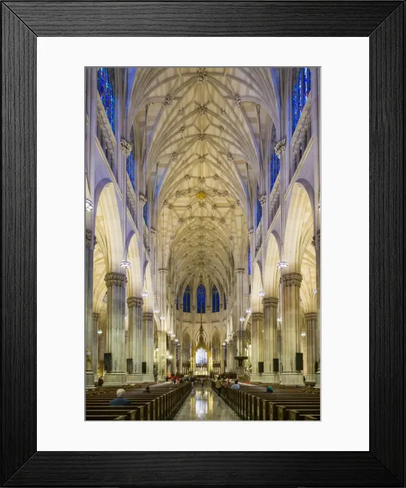 Framed Print : USA, New York, New York City, Mid-Town Manhattan, St. Patricks Cathedral, interior Framed Print : USA, New York, New York City, Mid-Town Manhattan, St. Patricks Cathedral, interior
