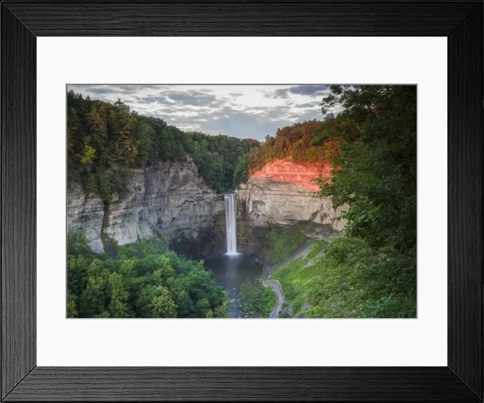 Framed Print : USA, New York, Finger Lakes Region, Ithaca-Ulysees, Taughannock Falls, summer