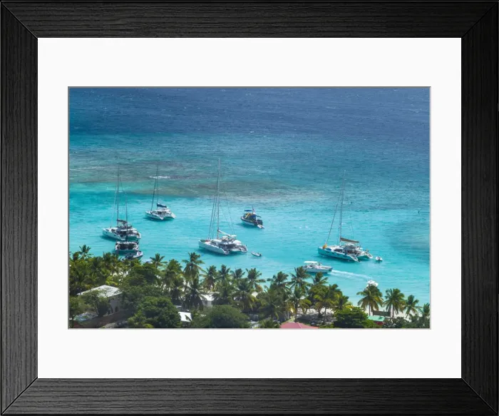 Framed Print : British Virgin Islands, Jost Van Dyke, White Bay Framed Print : British Virgin Islands, Jost Van Dyke, White Bay