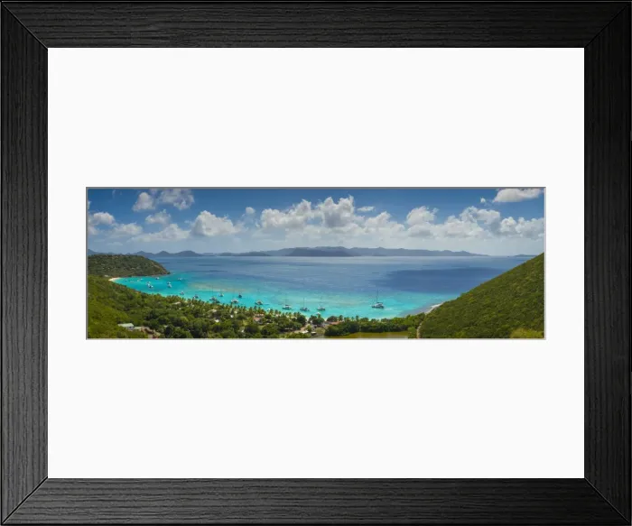 Framed Print : British Virgin Islands, Jost Van Dyke, White Bay Framed Print : British Virgin Islands, Jost Van Dyke, White Bay