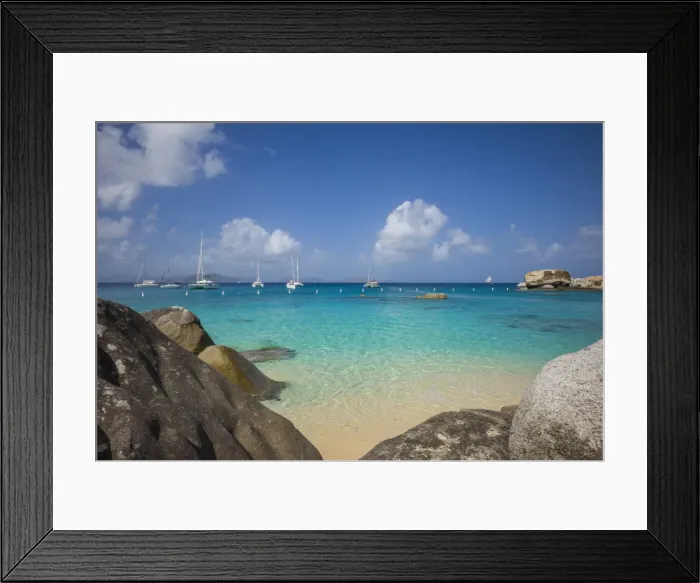 Framed Print : British Virgin Islands, Virgin Gorda, The Baths, beach view Framed Print : British Virgin Islands, Virgin Gorda, The Baths, beach view