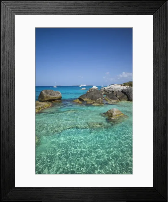 Framed Print : British Virgin Islands, Virgin Gorda, The Baths, beach view Framed Print : British Virgin Islands, Virgin Gorda, The Baths, beach view