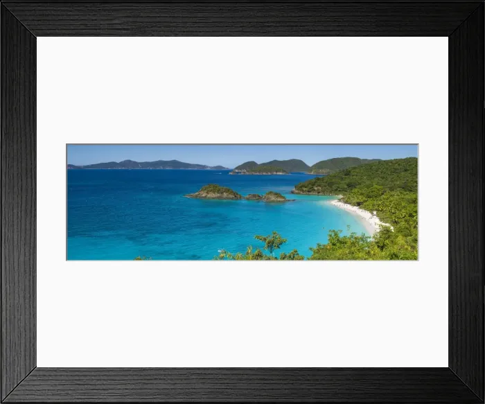 Framed Print : U. S. Virgin Islands, St. John, Trunk Bay of bay and beach Framed Print : U. S. Virgin Islands, St. John, Trunk Bay of bay and beach