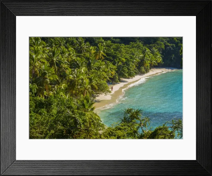 Framed Print : U. S. Virgin Islands, St. John, Hawksnest Bay, elelvated beach view Framed Print : U. S. Virgin Islands, St. John, Hawksnest Bay, elelvated beach view