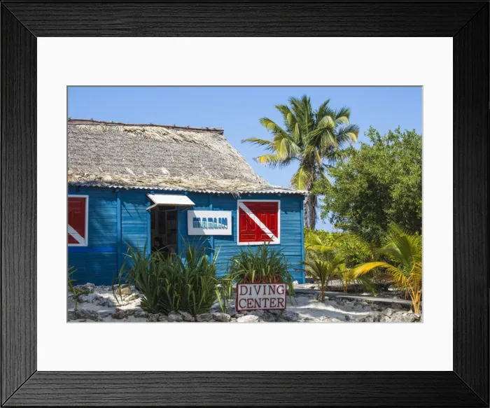 Framed Print : Cuba, Jardines del Rey, Cayo Coco, Playa Larga, Dive Center Framed Print : Cuba, Jardines del Rey, Cayo Coco, Playa Larga, Dive Center