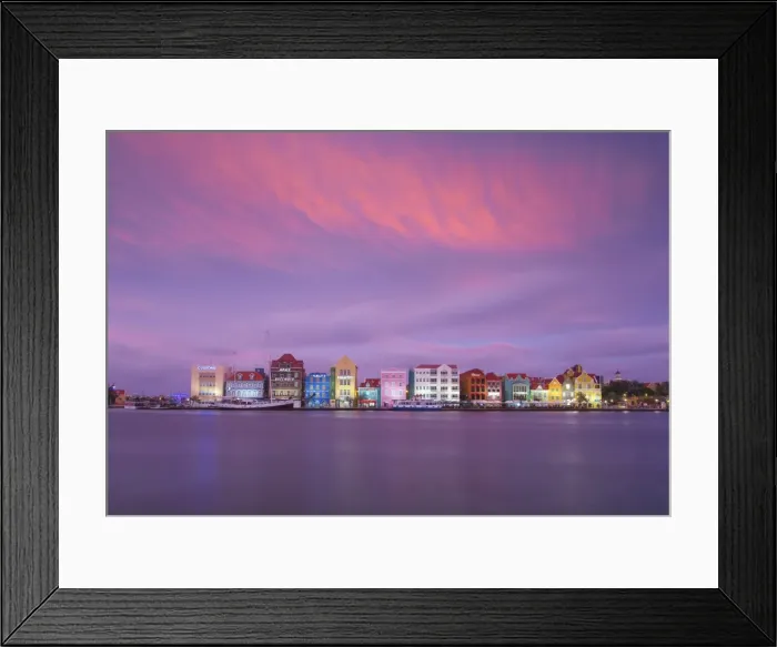 Framed Print : Curacao, Willemstad, View of St Anna Bay, looking towards the Dutch colonial buildings Framed Print : Curacao, Willemstad, View of St Anna Bay, looking towards the Dutch colonial buildings