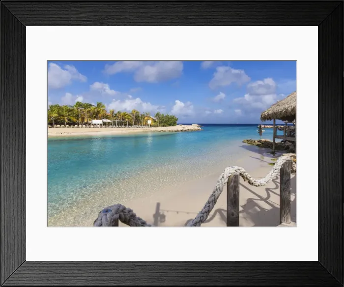 Framed Print : Curacao, Willemstad, Hemingway Beach beach bar and grill and Seaquarium beach, also Framed Print : Curacao, Willemstad, Hemingway Beach beach bar and grill and Seaquarium beach, also