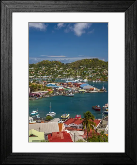 Framed Print : Caribbean, Grenada, St. George s Framed Print : Caribbean, Grenada, St. George s