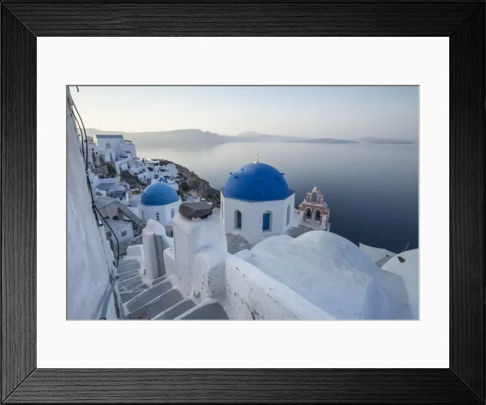 Framed Print : Oia, Santorini (Thira), Cyclades Islands, Greece