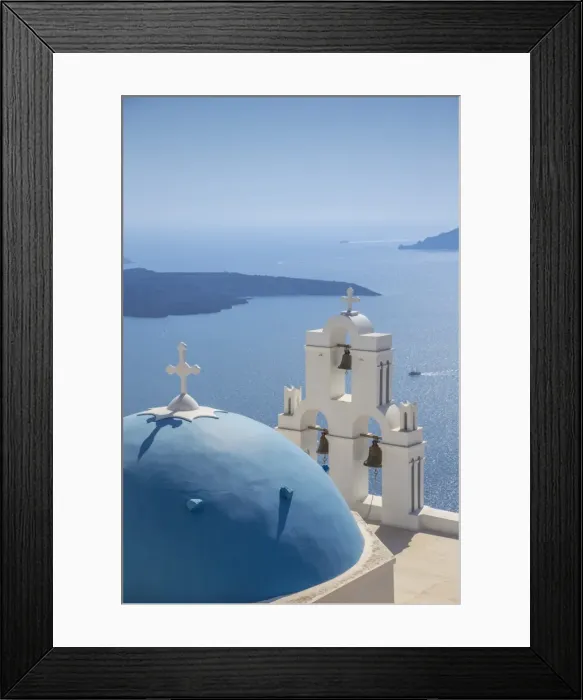 Framed Print : Santorini (Thira), Cyclades Islands, Greece