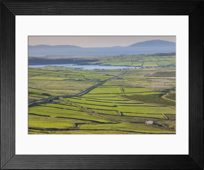 Framed Print : Ireland, County Kerry, Ring of Kerry, Portmagee, elevated coastal landscape Framed Print : Ireland, County Kerry, Ring of Kerry, Portmagee, elevated coastal landscape
