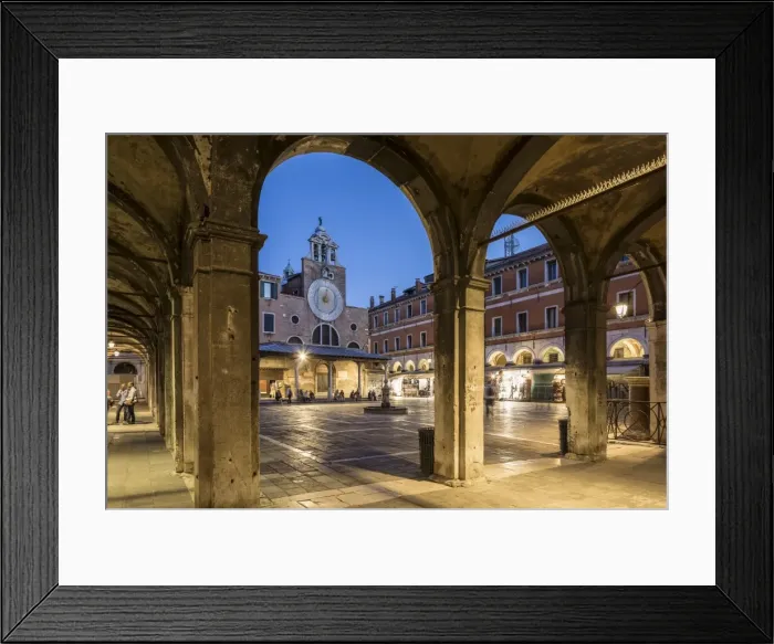 Framed Print : Campo San Giacomo di Rialto, Venice, Italy Framed Print : Campo San Giacomo di Rialto, Venice, Italy