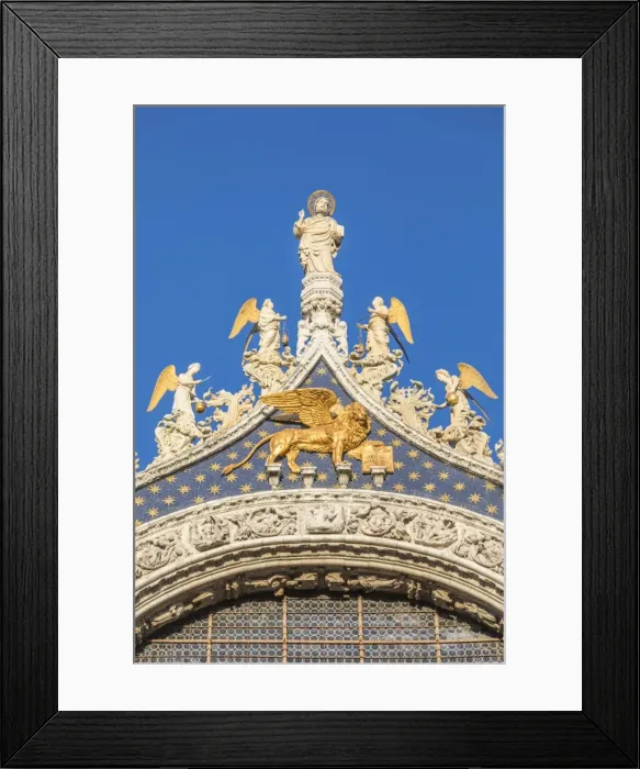Framed Print : St. Marks Basilica, St. Marks Square (San Marco) Venice, Italy
