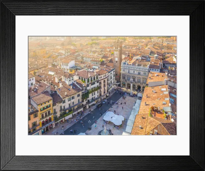Framed Print : Piazza delle Erbe, Verona, Veneto, Italy Framed Print : Piazza delle Erbe, Verona, Veneto, Italy