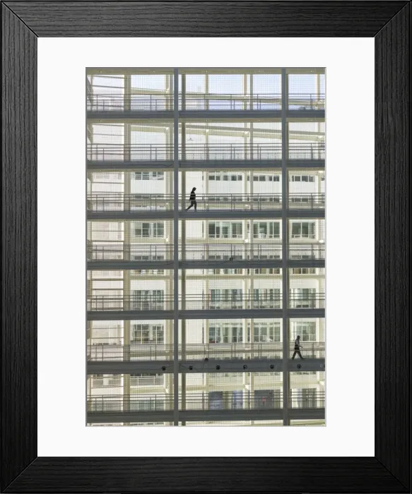 Framed Print : Netherlands, The Hague, Stadhuis, town hall, designed by US architect Richard Meier Framed Print : Netherlands, The Hague, Stadhuis, town hall, designed by US architect Richard Meier