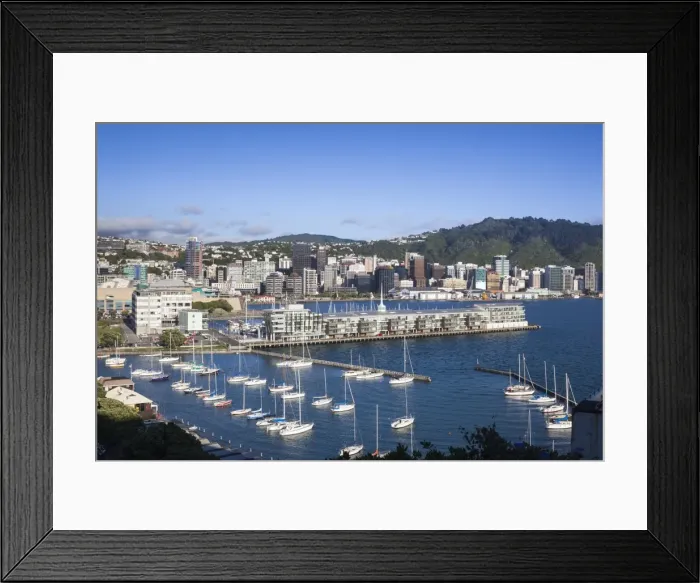 Framed Print : New Zealand, North Island, Wellington, elevated city skyline from Mt. Victoria, dawn Framed Print : New Zealand, North Island, Wellington, elevated city skyline from Mt. Victoria, dawn