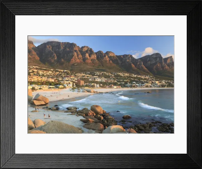 Framed Print : South Africa, Western Cape, Cape Town, Camps Bay Framed Print : South Africa, Western Cape, Cape Town, Camps Bay