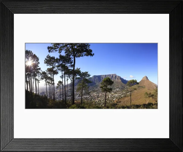 Framed Print : South Africa, Western Cape, Cape Town, Cape Town Central Business District and City Framed Print : South Africa, Western Cape, Cape Town, Cape Town Central Business District and City
