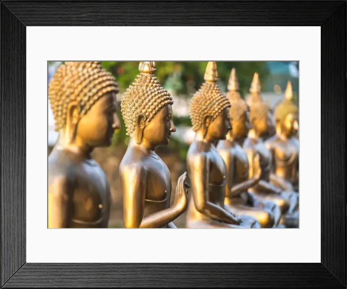 Framed Print : Line of Buddha statues, Seema Malaka temple on Beira Lake. Colombo, Sri Lanka Framed Print : Line of Buddha statues, Seema Malaka temple on Beira Lake. Colombo, Sri Lanka
