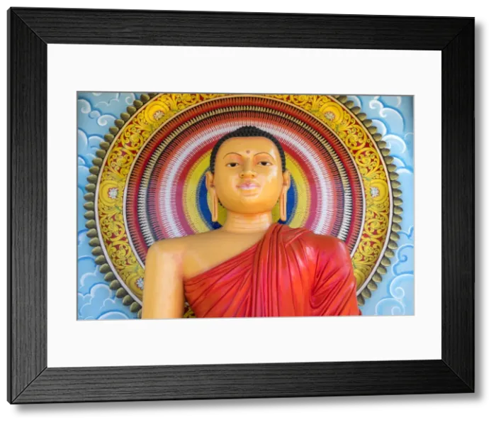 Framed Print : Colourful Buddha Statue, Mirrisa, South Coast, Sri Lanka Framed Print : Colourful Buddha Statue, Mirrisa, South Coast, Sri Lanka