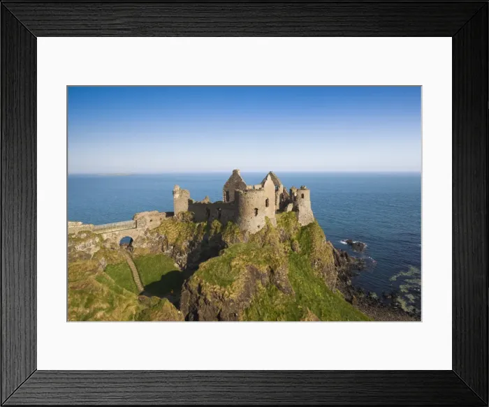 Framed Print : UK, Northern Ireland, County Antrim, Bushmills, Dunluce Castle ruins Framed Print : UK, Northern Ireland, County Antrim, Bushmills, Dunluce Castle ruins