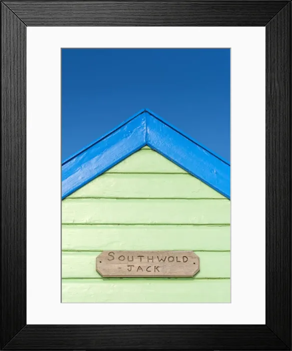 Framed Print : UK, England, Suffolk, Southwold, Promenade, Beach Huts