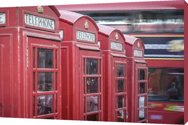 Red phone boxes, London, England, UK